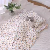 Mattor Pet Cat Spets Bed Set Cute Kennel Bed Square Madrass Långbar kattkull