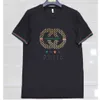 T-shirt da uomo estive nuove merci europee T-shirt a maniche corte maglietta girocollo trendy comoda top ricamato con paillettes all-match 1 HYGP