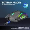 Möss 2,4G Gaming Mouse Wireless Optical Computer Mice w/ RGB Backbelysta 4800DPI Ergonomisk Gamer Laptop PC -mus för Windows