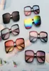 Designer kids metals letter applique sunglasses girls square frame goggles boys sunblock 2022 summer children Uv 400 sunshades Q467896375