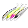 Iscas ASINIAProfessional Minnow Fishing Lures, Hot Model Dive, Hard Bait, Quality, 100mm, 15g, 0.81.5m, 4PCs por Set