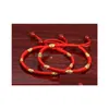 Bracelets de charme Béni chanceux pour les femmes Couples de corde rouge Bracelet de perles d'or avec hommes et femmes Drop Livraison Bijoux DHVMB