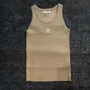 Lyxbrevstickor Designer Kvinnor ärmlös singlet toppar sexig sommar elegant väst singlets