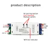 Controllo ewelink smart rotoling port switch, 2 canali relè Wifi, DC 12v 24v 32V AC 110V 220V Motore di blocco autoctoni della tenda a pinna