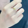 bagues de bijoux de créateurs925 bague en diamant de mariage de concepteur de femmes en argent sterling de haute qualité jaune blanc carré bague en diamant fille amour cadeau 7A avec boîte