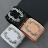 Nowa projektant Gold Diamond Bransoletka dla kobiety Women Brave Band Orange White Black Acryl Banles Bracelets Oficjalny replika replika prezent premium