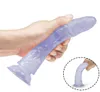 FLXUR Realistico Jelly Dildo Forte Ventosa Maschile Pene Artificiale Giocattolo Adulto Del Sesso per Le Donne Plug Anale Vagina Masturbatore Femminile C3179260 Migliore qualità