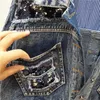 Giacche da donna New Fashion Paillettes pesanti Jeans corti sfilacciati in denim Studente Streetwear Jeans strappati Cappotti1 240301