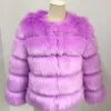 Fur Apipee moda 2023 Winter Warm Women Coat Faux Fox Fur Kurtka Femme grube kurtki kamizelki WITRPOOF HATWEAR