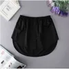 Versatile European and American Style Fake Hem Hoodie with Inner Hem Skirt Casual Bottom Half Skirt Children's Short Skirt Fake Hem