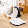 Mats Enclosed Cat Bed Sweet Pet House Soft Kitten Basket Lounger Cushion Puppy Cave Nest Mat Breathable Cat Pillow Cozy Tent For Cat