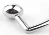 Gay Butt Plug Stainless Steel Metal Anal Hook With Ball Penis Ring For Male Anal Plug Dilator Penis Lock Cock Ring Y10298605871