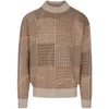 Designer Mens Sweaters Loro Piano Men Spring Plaid Wol Lange Mouw Leisure Sweater -pullover