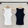 T-shirts pour femmes Designer Débardeur en coton Mode Vacances d'été Hauts Vêtements longs et courts 2 couleurs