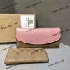 Designer plånbok kvinnors väska mode ny läder tryck lång handväska mångsidig delikat flerskikts kopplingsväska lyxiga vändmynt förvaringsväska