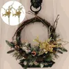 Dekorative Blumen Feiertags-Beeren-Pick-Weihnachtsbaum-Dekorationszweige für Vasen-Glitzer-Blatt-Picks