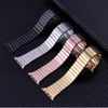 Luxury Wristband Link Bracelet Steel Solid Band Strap Bands Starlight Watchband Butterfly Buckle for Apple Watch Series 3 4 5 6 7 8 9 Ultra iWatch 42/44/45/49mm 38/40/41mm