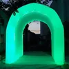 wholesale Tente personnalisée Superbe extérieure promotionnelle LED lumière tunnel gonflable tente entrée de sport aérien pour l'entrée de l'événement de fête de mariage avec ventilateur