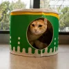 Mats Fashion Cat Beds, Indoor Cat House, Creative Cat/Dog Cave Pet Nest for Kittens or Small Dogs Hamburg Soda French Fries Styles