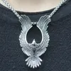 Ожерелья с подвесками, изысканные ручные работы в стиле ретро, крылья расправленного орла, мужские и женские ювелирные аксессуары, ожерелье