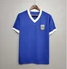 1978 1986 1998 Argentine rétro Soccer Jersey Maradona 1994 1996 2000 2001 2006 2010 Kempes Batistuta Riquelme Higuain Kun Aguero Caniggia Aimar Football Shirts 1