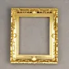 Frames Doll House Furniture Wood 3pcs Gold Vintage Resin Picture Frame Miniature Po ornamenten