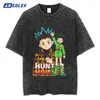 Men's T Shirts Hip Hop Japanese Streetwear 2024 Men Vintage Shirt Anime Print T-shirt Harajuku Cotton Tshirt Summer Short Sleeve Tees