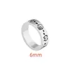 Brand new high-quality designer designs titanium rings, classic retro distressed double G jewelry, fashionable women's rings, holiday gifts Q1