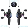 Combo Sougayilang 1.98M Casting Set da pesca Canna da pesca telescopica in carbonio Combo Baitcasting Reel Feeder Kit Travel Pole Bass per Carpa