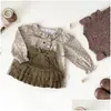 Shorts d'automne et d'hiver pour bébés filles, jupe en tricot épais, bouffante à volants, livraison directe, vêtements de maternité pour enfants Dhrby