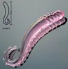 30 mm Pink Pyrex consolador de vidrio pene artificial cristal falso anal plug masajeador de próstata masturbarse juguete sexual para adultos mujeres gay hombres S5900598