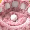 Super Fluffy Dog Bed PET House Sofa Washable Long Plush Outdoor Large Pet Cat Warm Mat Portable Supplies Donut 240220