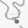 Bracelets de charme 2023 Nouveaux bracelets de créateurs Style Double Link Charms Perle Sun Pendentif Bracelet DIY Fit Pandoras Me Perle Chaîne Cou Dhfed