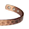 Irregular Magnetic Copper Bangle Bracelet Healing Bio Therapy Arthritis Pain Relief Cuff Women Men Jewelry 240226