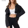 Women's Jackets Women Sexy Crop Jeans Black Blue Long Sleeve Short Denim High Street Breasted Short Jackets 240301