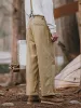 Overalls Men's Suspender Pants Loose Straight Multipockets Khaki Overalls Outdoor Casual Retro Cargo Pants for Male Boyfriend