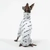 Strampler Italienische Windhund-Kleidung Winter Warme Hundekleidung Drucken Whippet-Kleidung Windhund-Hundemantel Vierbeinige elastische Haustierkleidung