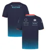 2024 F1 Racing Mens Team T-shirt Formule 1 Driver Race Zip Polo T-shirt Nouvelle Saison Fans T-shirts Maillot Unisexe Grande Taille Personnalisé