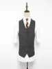 2019 Latest Gray Wedding Groom Vests Wool HerringboneTweed Vests Groomsmen Vest Mens Suit Vest Prom Blazers Waistcoat2214783