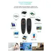 Afstandsbedieningen Mini draadloze gyroscoop Smart 2.4G Air Mouse Spraakbesturing USB-ontvanger Sensing IR Learning Voor Android TV Box X96 MAX