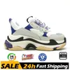 Triple S Ontwerpers Crystal Bottom 17w Merk Casual Schoenen Dames Heren Nieuwste Papa Luxe Zwart Wit Blauw Parijs Platte Meerkleurige Trainers Sneakers Maat 36-45