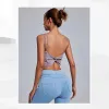 Sujetadores Fitness chaleco mujeres entrenamiento secado rápido a prueba de golpes espalda cruzada Kink doble hombro correas Yoga deportes sujetador con almohadillas para el pecho