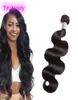 Cabelo Humano Malaio Cor Natural 1030 polegadas Onda Corporal Profunda Onda de Água Kinky Extensões de Cabelo Reto Extensões de Cabelo Virgem Dye1533512