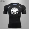 Camisetas masculinas de boxe jiu jitsu treinamento bodysuit ginásio jogging terno de compressão basquete terno de secagem rápida masculino rashguard t camisa