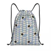 Kopplingar Custom Orla Kiely Bubble Flowers Drawstring Bag For Yoga Ryggsäckar Män kvinnor Skandinaviska sportgym Sackpack