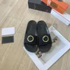 Tasarımcı Kaydırıcılar Terlik Klasik Düz Topuk Plaj Yaz Tembel Moda Karikatür Büyük Kafa Kauçuk Flip Floplar Deri Kadın Ayakkabıları Seksi Sandalet Büyük Kutu Eur35-45