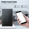 Controle Aubess WiFi Smart Switch Geen behoefte aan neutrale / neutrale draad Slimme lichtschakelaar Tuya Smart Life APP Controle Ondersteuning Alexa Google Home