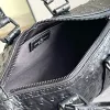 Modèle d'autruche Poignée Keepall 25 Sac enveloppe en cuir véritable gaufré