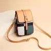 Avondtassen Modieuze mini-telefoontas Eén schouder Crossbody Messenger Vrouwelijke lederen handtas Klein vierkant