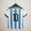 1978 1986 1998 Argentine rétro Soccer Jersey Maradona 1994 1996 2000 2001 2006 2010 Kempes Batistuta Riquelme Higuain Kun Aguero Caniggia Aimar Football Shirts 1